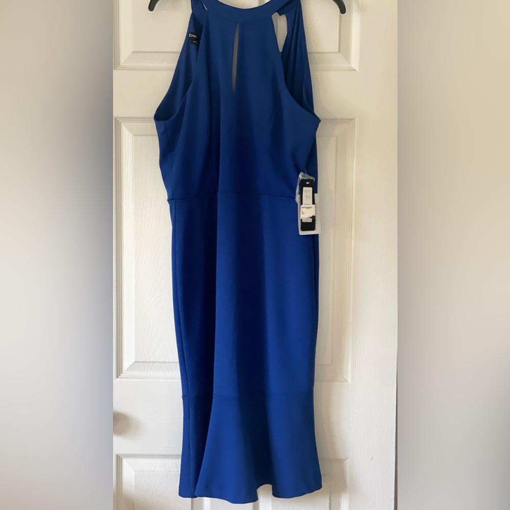 Bebe Cobalt Halter dress